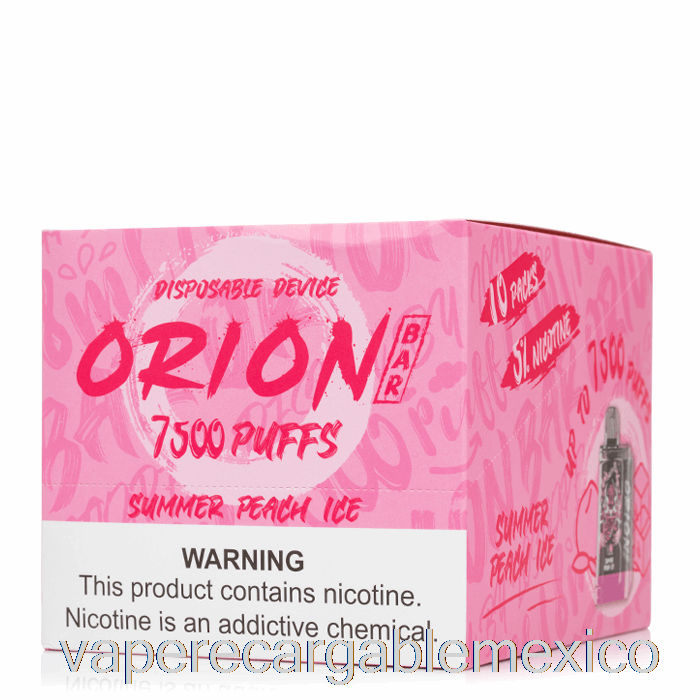 Vape Recargable [paquete De 10] Vape Perdido Orion Bar 7500 Desechable